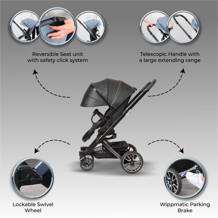 Hartan Mercedes-Benz Stroller for Kids - Magma Grey