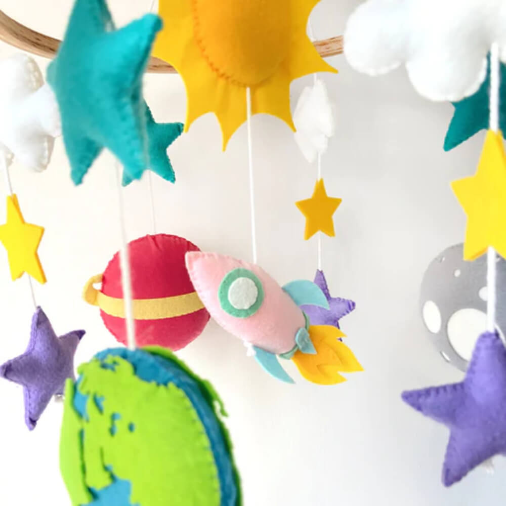 GWD Kids Solar System Baby Cot Mobile