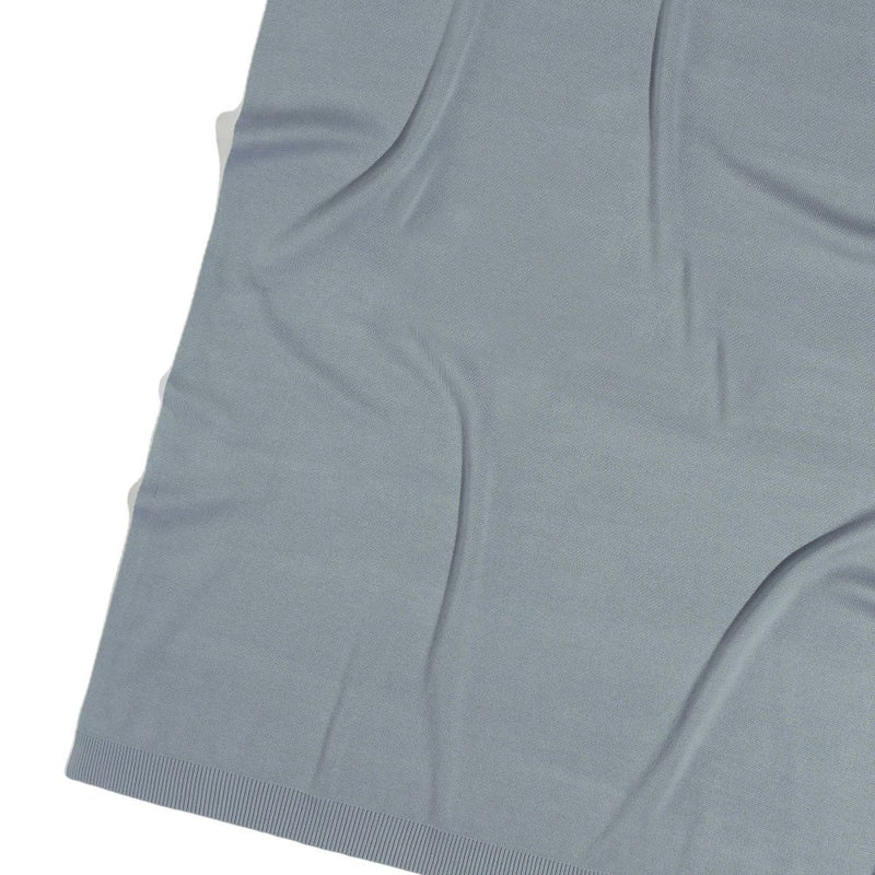 Stone Blue Personalized Organic Cotton Knitted Blanket for kids